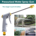 Water Spray Gun Stainless Steel Nozzle Pressurized Water Spray Gun Long Nozzle Water Spray Gun with 3 Modes Universal Water Spray Gun for Car Washing, Gardening, Watering, Irrigation