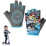 HASTHIP® Guantes de Ciclismo para Niños con Diseño de Surf,Guantes Bicicleta Transpirables Antideslizantes sin Dedos para 4-8 Años,Deportivos Infantiles Montar al Aire Libre