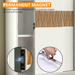 HASTHIP Door Magnets for Cabinets and Drawers with 4mm Ultra Thin Metal Design | Adhesive & Screw Mount