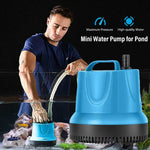 HASTHIP Submersible Water Pump for Aquarium and Fountain featuring 60W 3200L/H Flow | With 4 Suction Cups