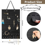 HASTHIP Hanging Jewellery Organizer for Women with 200 Pair Capacity and Felt Display Board