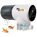 HASTHIP® Alimentador Automático de Peces 3 en 1 con Temporizador para Acuario,Tanque de Tortugas,Estanques y Acuarios Marinos Dispensador Comida Programable Alta Capacidad (Sin