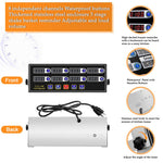 HASTHIP Commercial Kitchen Timer for Restaurants with 8 Channel Display and Loud Alarm | Programmable Cooking Reminder