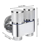 HASTHIP Hose Splitter for Garden and Laundry featuring 2 in 1 Dual Control Valve | Stainless Steel