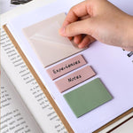 HASTHIP Transparent Sticky Notes for School, Office and Home with 700 Sheets PET Design | Removable Waterproof Memo Pads