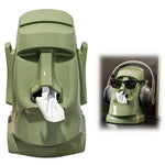 HASTHIP Headphone Stand for Table with 3 in 1 Tissue Box and Glasses Rack 14.5x17x23.5 cm | ABS Body