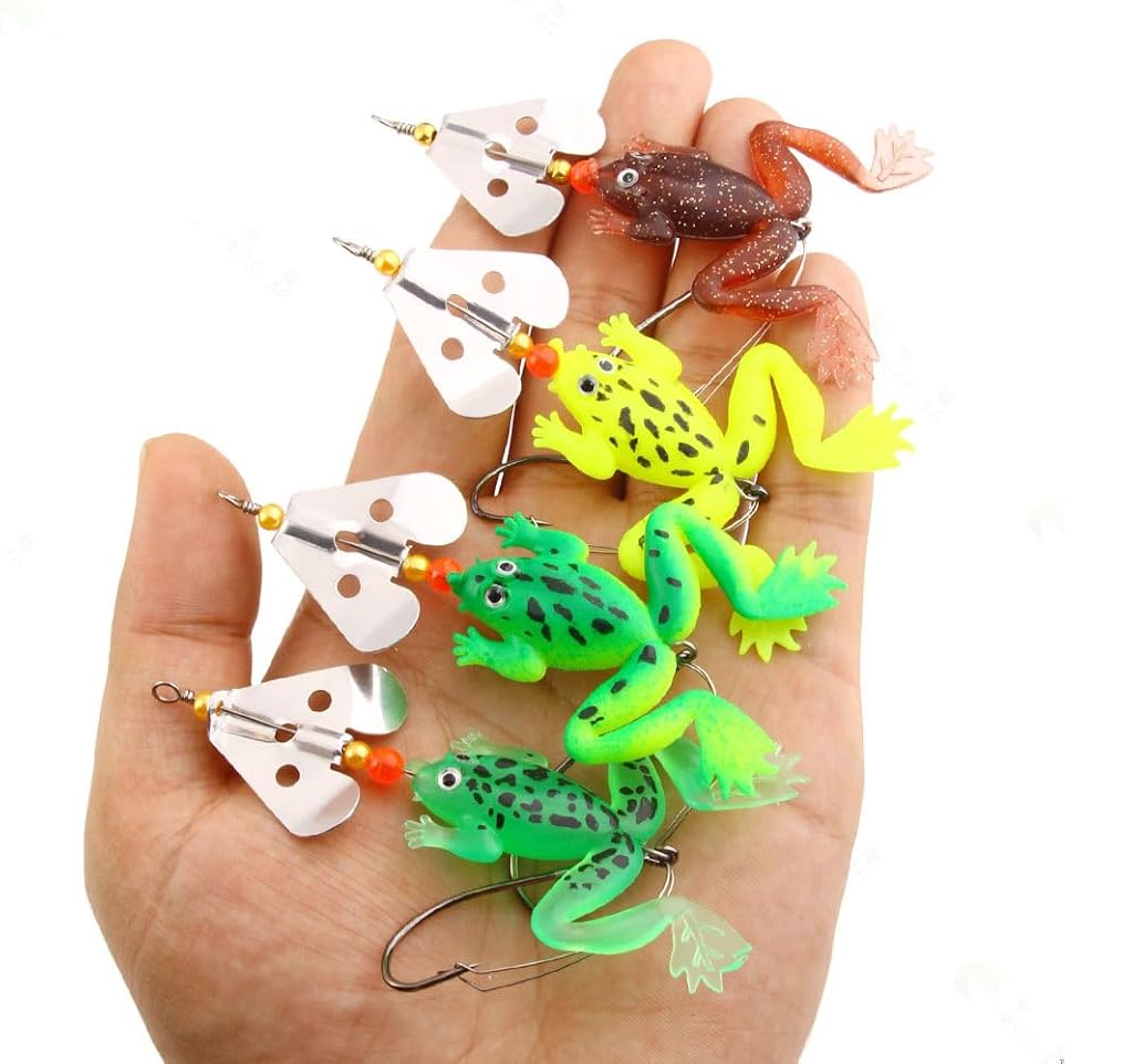 HASTHIP® Pack of 4 Propeller Frog Fishing