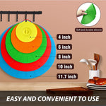 HASTHIP Silicone Lid Set for Bowls and Pots featuring Suction Grip | 5 Sizes Heat Resistant