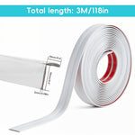 HASTHIP Wall Molding Trim 9.84ft Self Adhesive L Corner Guard featuring Waterproof PVC | Cuttable White Finish for Home Decor
