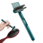 HASTHIP® 2-in-1 Hair Brush Cleaning Tool Hair Brush Cleaner Comb Hair Detangling Rake Brush Tangled Hair Remover Tool for Hair Dust Removing, Home and Salon Use
