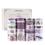 HASTHIP Washi Tape Set for Scrapbooking and Journals with 20 Rolls 3 Sizes 10 15 30mm | Marine Sea Design