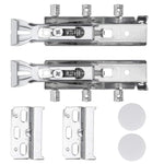 HASTHIP® 2PCS Concealed Cabinet Hanger Universal Cupboard Wall Brackets Unit Heavy Duty Kitchen Wall Unit Cabinet Plates for Kitchen Bedroom Dinining Room Study-Metallic