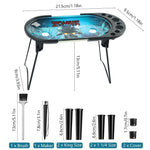 HASTHIP Foldable Metal Ashtray Tray for Hand Rolled Cigarettes with Work Table | Portable Maker for King Size and 1 1/4 Size