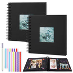 HASTHIP Scrapbook Baby Album for DIY Memory Keeping with Spiral Binder and 6.9 Inch Pages | Gift Set for New Parents