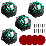 HASTHIP Caster Wheel for Furniture and DIY Projects featuring 360° Swivel | 4pcs 200kg Load