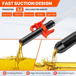 HASTHIP® Electric Oil Transfer Pump Long Nozzle Electric Siphon Pump for Gas, Fuel, Diesel, Battery Operated Portable Oil Transfer Pump
