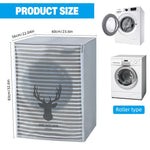HASTHIP Washing Machine Dust Cover for Front Load Washer with Zipper Front | 56x60x83cm Waterproof PEVA