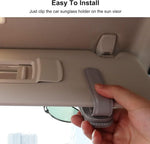 HASTHIP® Soportes para gafas de sol en la visera del coche
