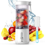 HASTHIP Portable Juicer Blender for Travel with 450ml Cup and 4000mAh USB Rechargeable Battery | Featuring 6 Stainless Steel Blades