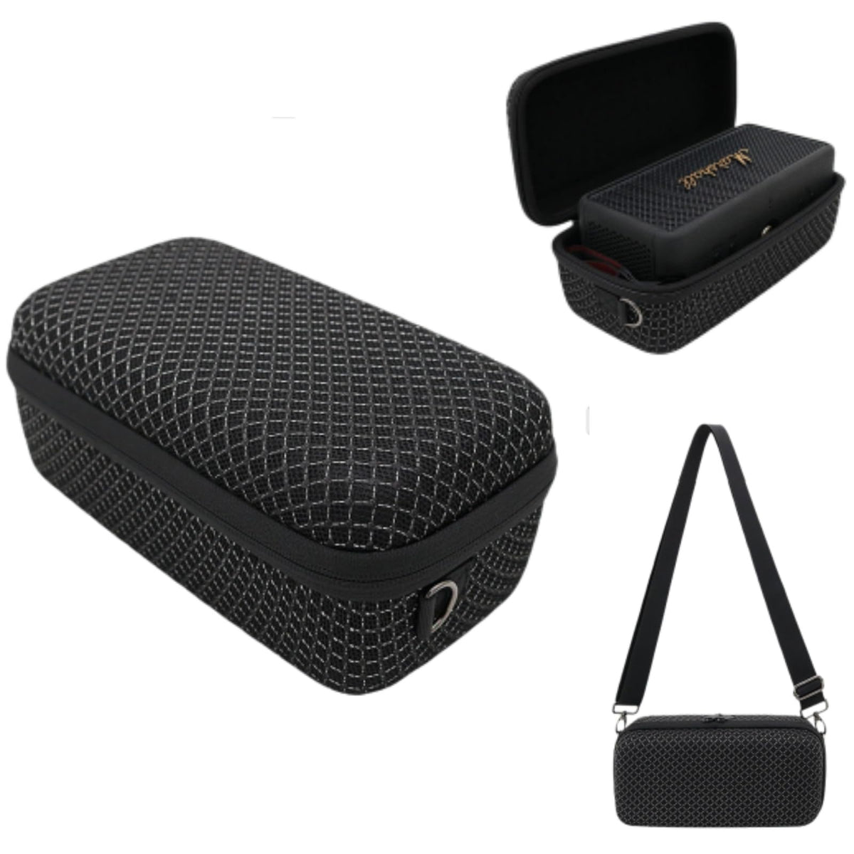 HASTHIP® Hard Carrying Case for Marshall Emberton II III Portable Hard Storage Bag with Shoulder Protection Travel Organizer for Charging Cable
