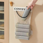 HASTHIP Trash Bag Holder Dispenser for Kitchen Storage with Self Adhesive Mount 25×35cm | 2 Pack Breathable Mesh Organizer