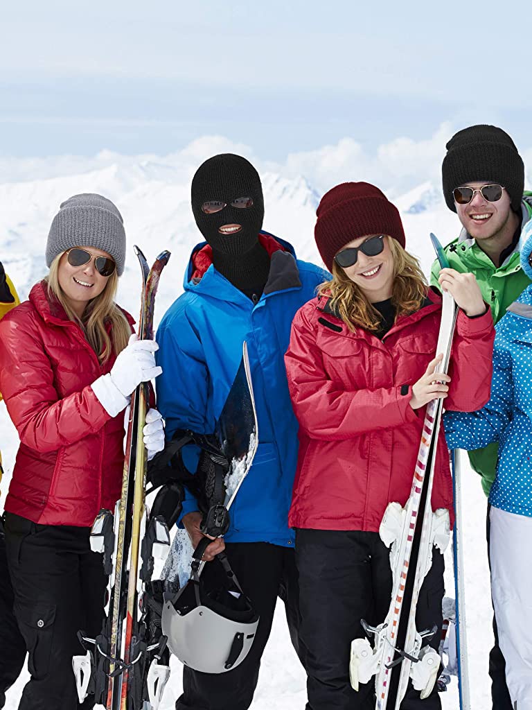 Proberos® Full Face Ski Mask for Men Women, Knitted Balaclava Ski Mask Thermal Balaclava for Winter Outdoor Sports Ski BikeFull Face Cover Mask, UV Protected Cycling Accessories Mask For Men & Women