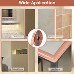 HASTHIP Wall Molding Trim for Home Decoration with Flexible PVC | 9.84ft x 0.78in 2PCS