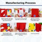 HASTHIP DIY Fabric Photo Frame Kit for Kids with 6 Cartoon Styles | Non Woven Craft Set