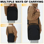 HASTHIP Cap Organizer Bag for Travel with Ventilated EVA Hard Case 4–6 Cap Capacity 33x23x14cm