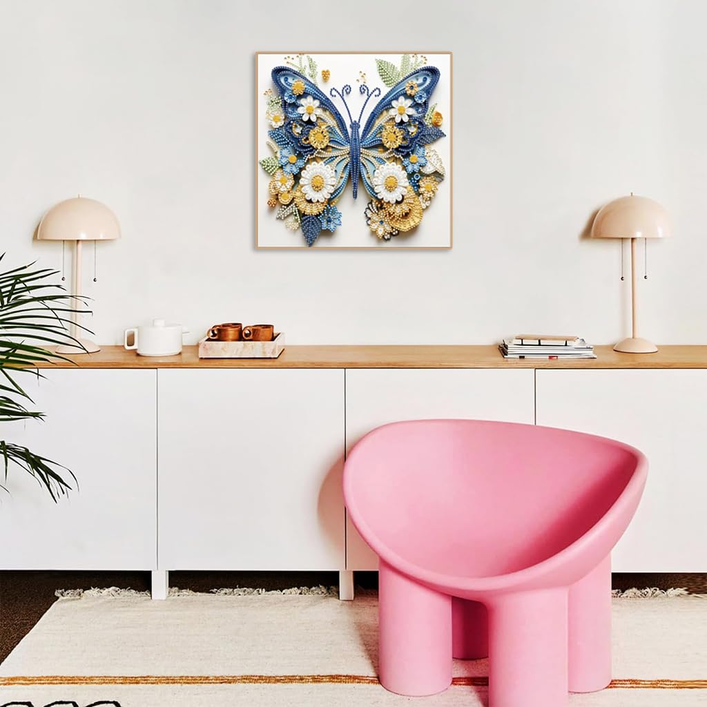 HASTHIP 5D Diamond Painting Kit for Home Wall Decoration with Crystal Rhinestones | 12×12 inch Angel Girl Design