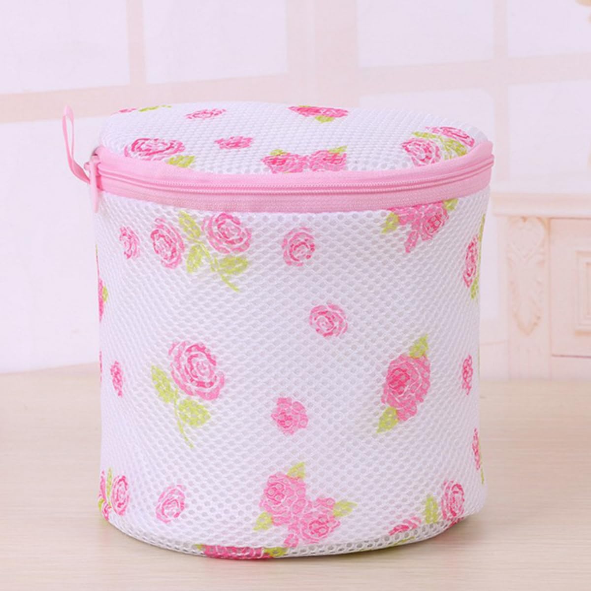 HASTHIP® 2Pcs Mesh Laundry Bags, Bra Laundry Bags with Zips, Bra Wash Bags Mesh Wash Bags, Reuse Washing Machine Bag for Laundry
