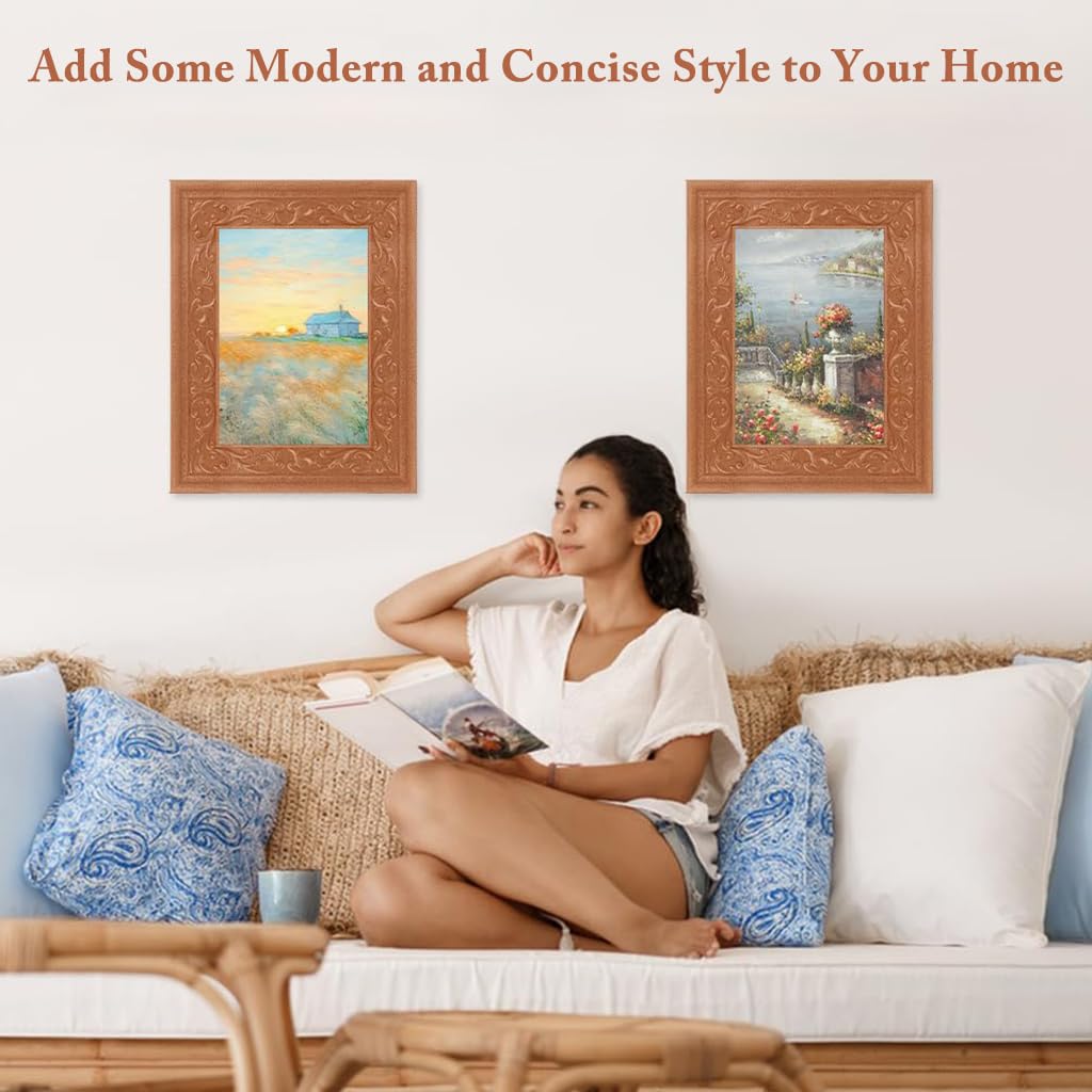 HASTHIP Wall Border Sticker for Home Decor with 3D Embossing and 30 ft Peel Stick Foam Trim Brown