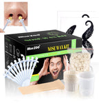 HASTHIP® Kit de Cera para Nariz para Hombres y Mujeres,Cera Natural Eliminación del Vello Nasal,Kit de Depilación Sin Dolor con 100g y Aplicadores Uso Rápido Fácil en Casa