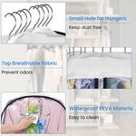 HASTHIP Clear Garment Bags for Hanging Clothes with 22×40 in Capacity and Vinyl Material | Closet and Travel Storage