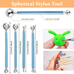 HASTHIP Clay Sculpting Toolkit for Polymer Clay and Ceramics with 25 Tools featuring Wooden Handles and Metal Tips | Storage Bag for Artists and Kids