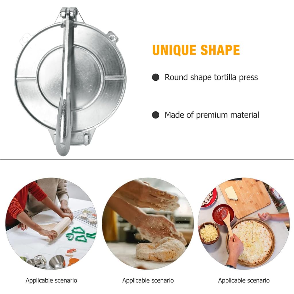 HASTHIP Paratha Press Maker 6.3 in for Roti and Puri with Aluminum Alloy Body | Round Dough Press