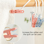 HASTHIP Hanger Clamps for Drying Rod with 7 Holes Featuring Windproof Design | 4Pcs Set
