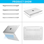 HASTHIP Laptop Case Cover for MacBook Air 13.6 Inch M4 M3 M2 featuring Snap-On Hard Shell | Scratch-Resistant PC Protection