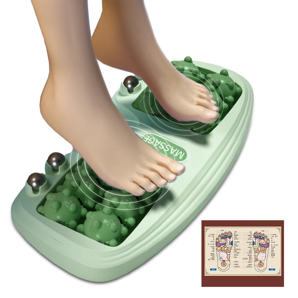 HASTHIP® Rodillo Masajeador de Pies para Aliviar Dolor,Fascitis Plantar,Relajación Profunda y Circulación Sanguínea Masajeador Portátil con Diseño de Garras y Rodillos Magnéticos para Mujeres