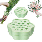 HASTHIP® 2Pcs Spiral Ikebana Stem Holder Ring, Silicone Spiral DIY Stem Holder for Flower Spiral DIY Bouquet Twister Flower Holder(Green L+S )