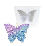 HASTHIP 3D Flower Butterfly Silicone Mold for Resin Crafts and Soap | 5x3.6cm Flexible Design
