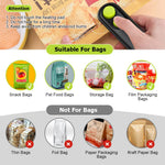 HASTHIP 2 in 1 Hot Bond Bag Sealer for Chips and Snack Bags with Built In Cutter | Rechargeable
