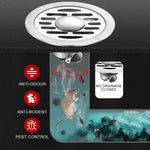 HASTHIP Stainless Steel Floor Drain for Bathroom with Self Closing Anti Odor Design | Fits 4–8.5cm Pipes