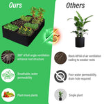 HASTHIP Seeding Tray for Growing Vegetables and Flowers featuring 8 Grids 31×31×31 cm Fabric