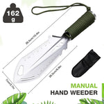 HASTHIP Gardening Shovel for Outdoor & Camping Use with 9 in 1 Tools and Ergonomic Handle | Stainless Steel Multi Tool