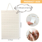 HASTHIP Felt Hanging Earring Organizer for 150 pairs with 22.5x13.6 in Wall Display | White