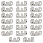 Serplex® 10 Sets Picture Hanging Hardwares, Stainless Steel Split Wall Mounted Interlocking Picture Hangers, Screw Fixed(NOT Included), Hanging Hardware for Certification, Wall Decor, Photo Frame