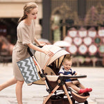 HASTHIP® Grey Waterproof & Foldable Baby Massage Pad with Head Cushion & Organizer Pockets or Diaper Changing Station Baby Mat for Home & Outside Travel
