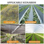 HASTHIP® Plastic Garden Landscape Stakes Staples U-Shaped for Securing Weed Barrier Fabric Ground Tarp 4CMx15CM 200PCS