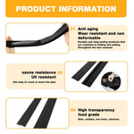 HASTHIP Silicone Stove Gap Filler for Kitchen Gaps featuring Trim to Fit Design 30 in Black